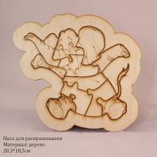 Пазл для раскрашивания "Слоненок" 20,3*18,5см арт.12351