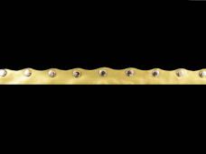 Тесьма кожа 19мм арт.L-45 с заклепками