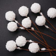 Ягоды в сахаре на проволоке 7см d-0,9см арт.SF-7799 белый №7