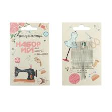 Иглы для штопки и вышивки "Рукодельница" арт.С-34 ассорти (10игл)