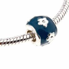 Бусины металл для "Pandora"  8*10мм с эмалью арт.772190 синий