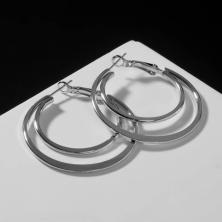 Серьги-кольца d-4,0см 