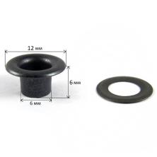 Люверсы №04 d6*12мм h6мм (1000шт)