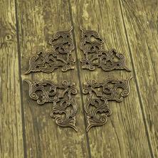 Накладка для шкатулок 45*45мм арт.WF-007 бронза