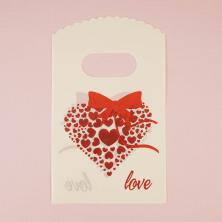 Пакет п/э с вырубной ручкой 15*9см арт.SF-7360 микс-34