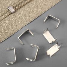 Ограничитель на молнию (нижний) Т.8 арт.NOM-8N никель (10гр) (40шт±2шт)