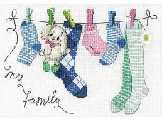 1637 "Моя семья" Набор для вышивания мулине "Риолис" 30*21см