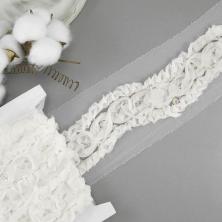 Тесьма на сетке 50мм с пайетками арт.YF-02