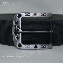 Пряжка металл 60*52/36мм арт.388 т.никель
