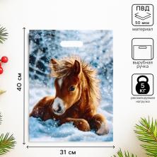 Пакет п/э с вырубной ручкой 40*30см 