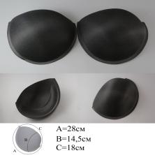 Чашечки овал с PUSH-UP арт.ФУ-11726 черный р.95