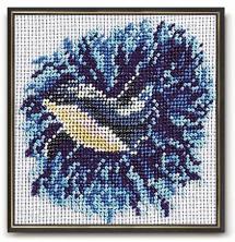 Кроше арт.В-107 "Дельфиненок" Набор для вышивания бисером 15*15см