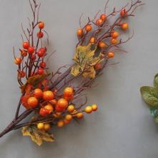 Ветка 62см осенняя с ягодами арт.7730226