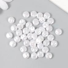 Бусины акрил "Жемчуг" 8*3мм арт.9607921 белый (40шт)