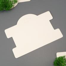 Бирка картон 10,5*6,5см арт.ИВ-512 белый