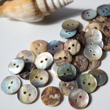 Пуговица из ракушки 12,5мм 20L арт.104880 натуральный перламутр