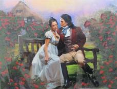 Рисунок на ткани бисером 30*40см арт.B-338