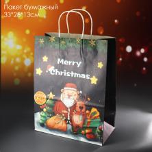 Пакет бумажный 33*26*13см "С Новым годом!" арт.103715