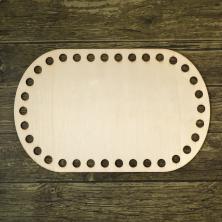 Донце для вязаной сумки дерево "Овал" 20*12,5см арт.97736