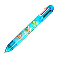 Ручка шариковая автоматическая с рисунком 6 цветов арт.1302047