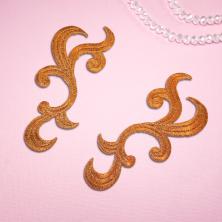 Термоаппликация "Орнамент" 50*110мм арт.13T143 терракотовый