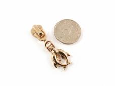 Бегунок Т.5 универсальный (трактор, металл) "Дельфин" арт.1687 золото