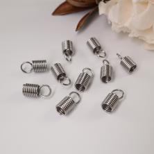 Концевик-пружинка 5,5мм арт.ИВ-635 никель (нерж.сталь)