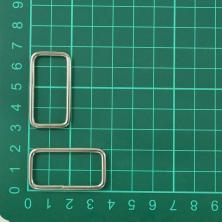 Рамка однощелевая прямоугольная 32*15*2,2мм арт.ФУ-11725 никель