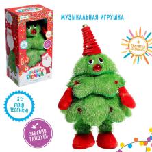Игрушка музыкальная «Веселая елочка» 33*18см арт.9311278 (работает от батареек)