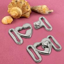 Застежка для купальника 12*17/9мм арт.ФУ-10996 никель