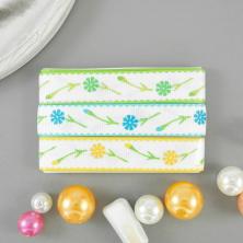 Набор лент репсовых 15мм "Цветочки" арт.2554 1-ассорти (3шт*1м)