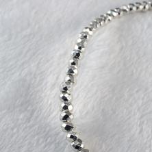 Бусины гематит "Рондель" 3,5*2мм 40см арт.ФУ-11864 св.серебро (184шт)