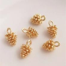 Подвеска "Шишка" 8*13мм арт.ИВ-20 золото