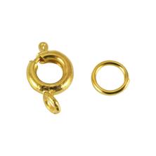 Шпрингель  9*6мм с кольцом d-5мм арт.1261 золото