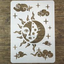 Трафарет "Луна, солнце" 30*21см ИВ-1108