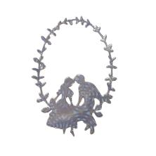 Набор для декора "Пара в овальной рамке" 6,5*8,5см арт.2513660 (3шт)