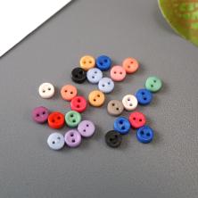 Пуговицы для кукольной одежды акрил 3,5мм арт.ИВ-261 ассорти