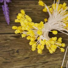 Тычинки 6см d-3мм арт.TIC/F-3 желтый (85шт)