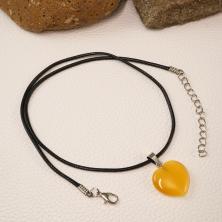 Кулон "Сердце" 20*27мм с камнем авантюрин арт.ИВ-282