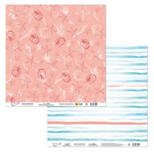 Бумага 30,5*30,5см "Лазурные берега" 190гр/м арт.PSR (10листов)