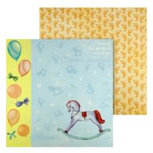 Бумага двусторонняя 29,5*29,5см 