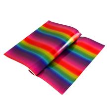 Кожа искусственная глиттер 20*30см 0,5мм "Радуга" арт.SF-5836 №4 (1лист)