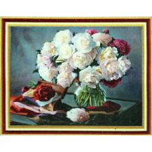 "Пионы" 25*15см арт.20013MR Картина стразами