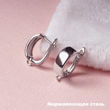 Заготовка для серег англ.застежкой нерж. сталь 16мм арт.ИВ-873 никель