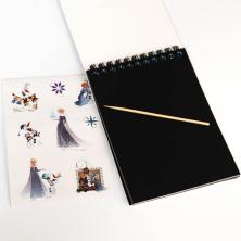 Блокнот-гравюра на пружине 10*14см 