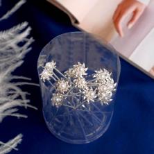 Шпилька для волос "Астра" с жемчужиной 6,5см арт.3516898