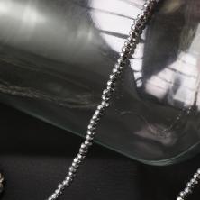 Бусины "Гематит" 2,5*2мм 39см арт.ФУ-11944 серебро (173шт)