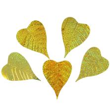 Пайетки-голограмма 100мм "Лист" арт.CQN-1995 золото