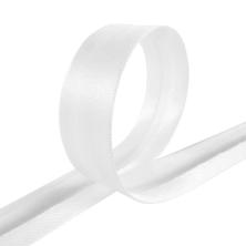 Косая бейка 15мм белый (66м)