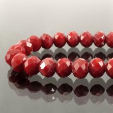 Бусины граненые на леске "Рондель" 8*6мм 41см арт.SF-657 матовый (70бусин)